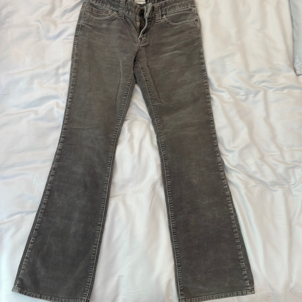 Corduroy low waisted flare pants